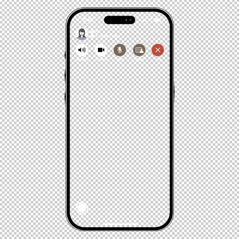 iPhone枠　PNGファイル